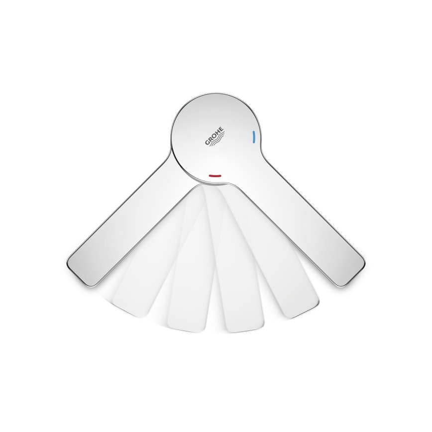 GROHE 19577001 - LINEARE viergats badkraan, glanzend chroom