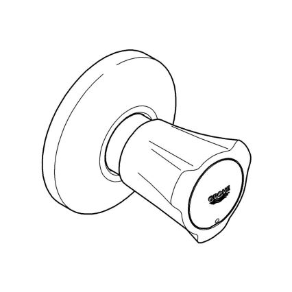GROHE 19855001 - Opbouwdeel voor inbouwventiel COSTA L 10-35 mm glanzend chroom