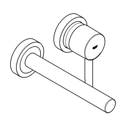 GROHE 19967GN1 - Wastafelkraan ESSENCE 230 mm goud