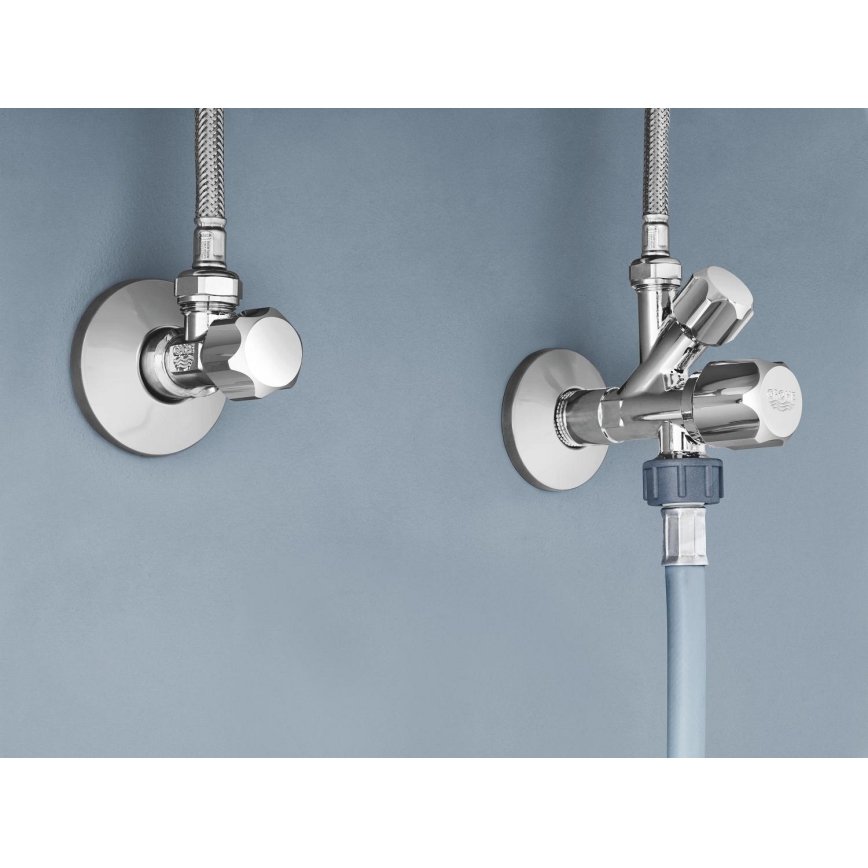GROHE 22035000 - Combi-hoekafsluiter UNIVERSAL DN 15, glanzend chroom