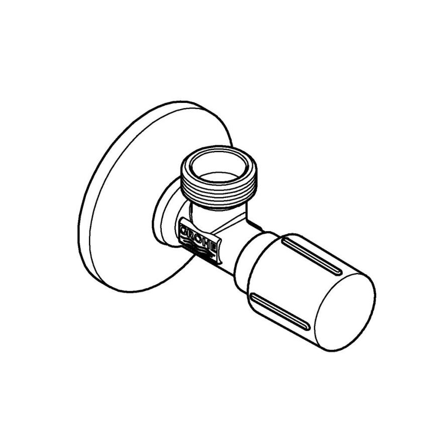 GROHE 22041001 - Hoekstopkraan DN 15 glanzend chroom