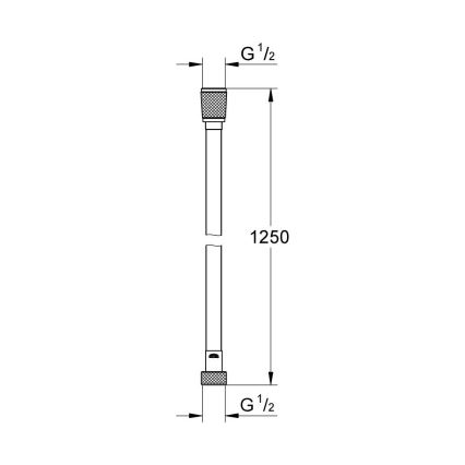 GROHE 22112000 - Doucheslang VITALIOFLEX SILVER 1250 mm