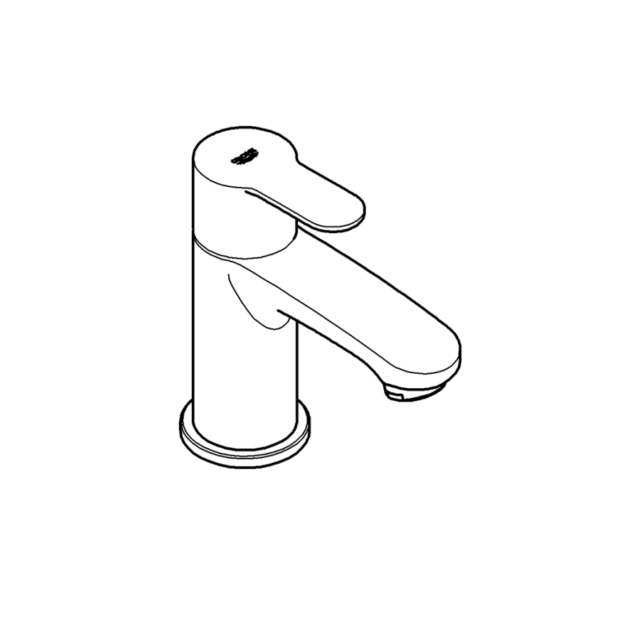 GROHE 23039002 - Staande kraan EUROSTYLE COSMOPOLITAN maat XS chroom