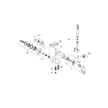 GROHE 23141000 - Badmengkraan EUROCUBE DN 15 glanzend chroom