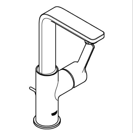 GROHE 23296001 - Wastafelkraan LINEARE maat L, glanzend chroom