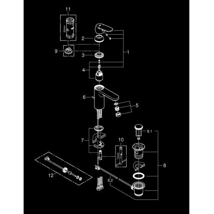 GROHE 23325000 - Wastafelkraan EUROSMART COSMOPOLITAN maat M chroom