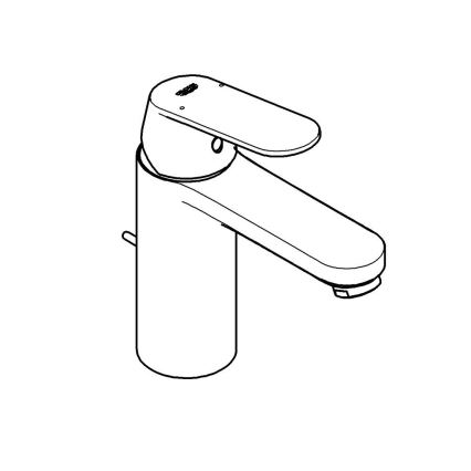 GROHE 23325000 - Wastafelkraan EUROSMART COSMOPOLITAN maat M chroom