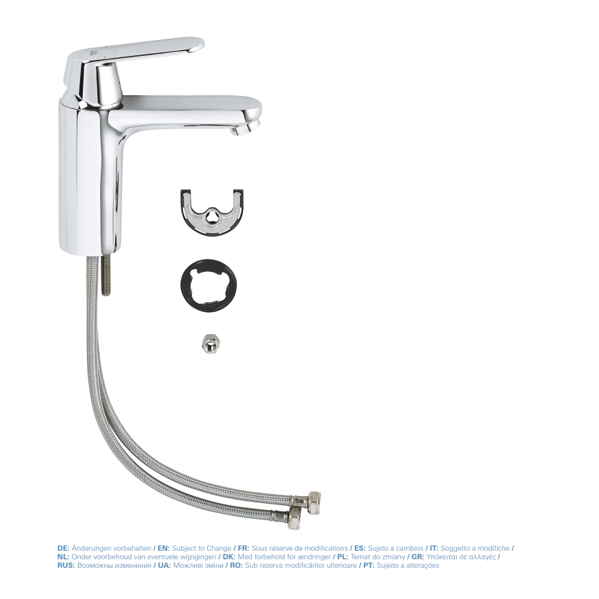 GROHE 23327000 - EUROSMART COSMOPOLITAN wastafelkraan DN 15, maat M, chroom