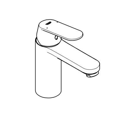 GROHE 23327000 - EUROSMART COSMOPOLITAN wastafelkraan DN 15, maat M, chroom