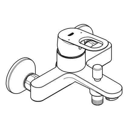 GROHE 23341000 - BAULOOP badmengkraan DN 15, glanzend chroom