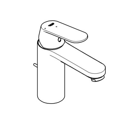 GROHE 2339600E - Wastafelkraan EUROSMART COSMOPOLITAN DN 15 maat M chroom