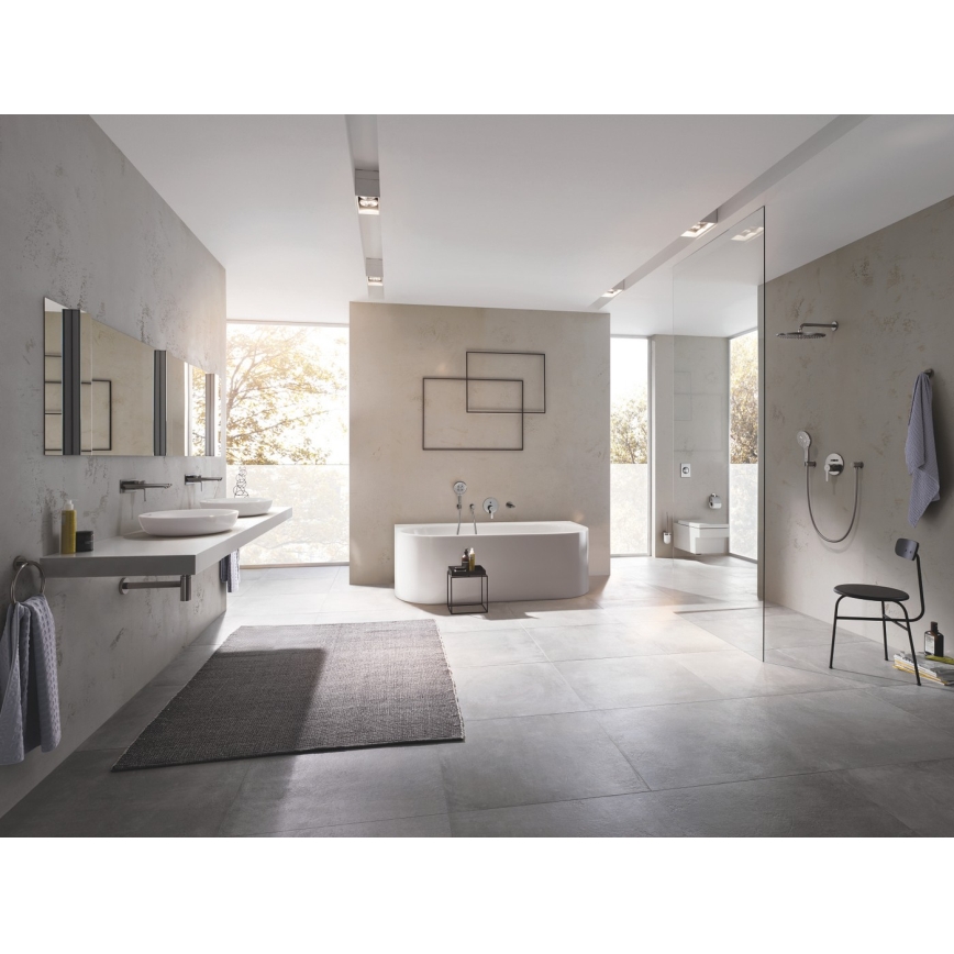 GROHE 23444AL1 - Wastafelmengkraan voor inbouw LINEARE 207 mm grafiet