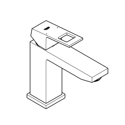 GROHE 23446000 - Wastafelkraan EUROCUBE DN 15 glanzend chroom