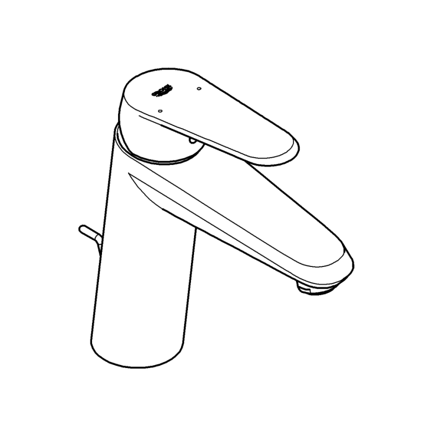 GROHE 23448002 - Wastafelmengkraan EURODISC COSMOPOLITAN maat M, chroom