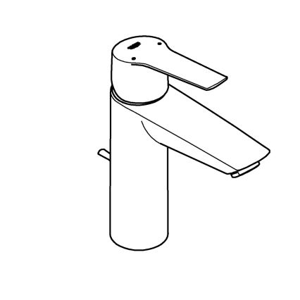 GROHE 234552432 - Wastafelkraan START 192 mm zwart