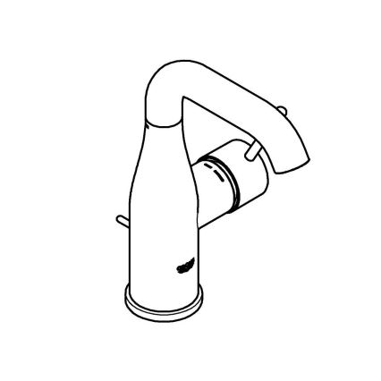 GROHE 23462AL1 - Wastafelmengkraan ESSENCE maat M, grafiet