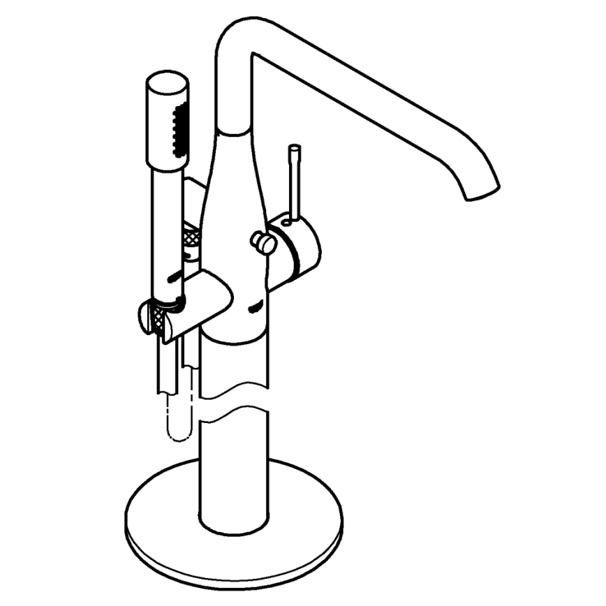 GROHE 23491AL1 - Badmengkraan ESSENCE 277 mm grafiet
