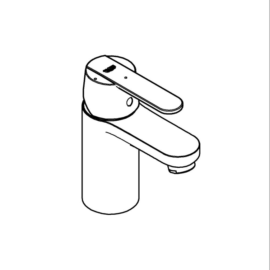 GROHE 23586000 - Wastafelmengkraan GET maat S glanzend chroom