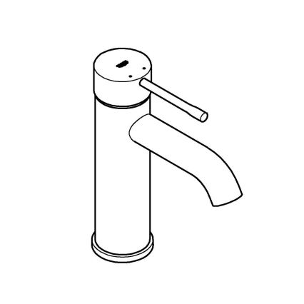GROHE 23590DC1 - Wastafelmengkraan ESSENCE, maat S, roestvrij staal