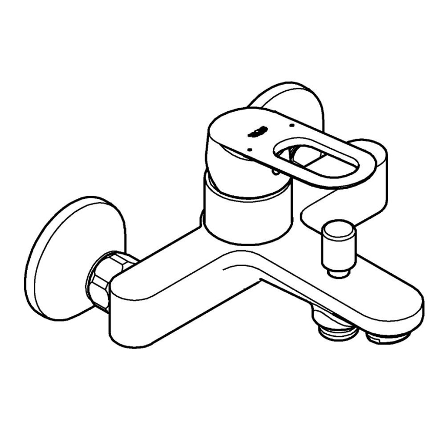 GROHE 23603000 - Badmengkraan BAULOOP DN 15 glanzend chroom