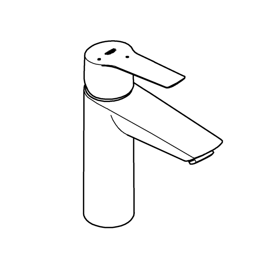 GROHE 237462432 - Wastafelmengkraan START maat M zwart