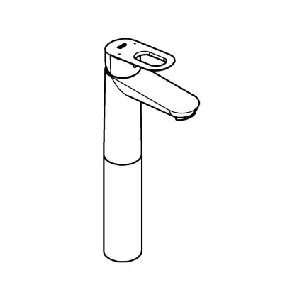 GROHE 23764000 - Wastafelkraan BAULOOP DN 15 glanzend chroom