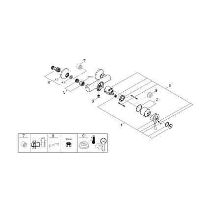 GROHE 23786000 - Douchemengkraan START CLASSIC 150 mm glanzend chroom