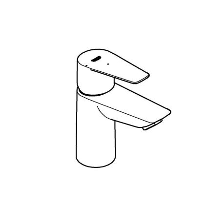 GROHE 23900001 - START EDGE wastafelkraan, maat S, glanzend chroom