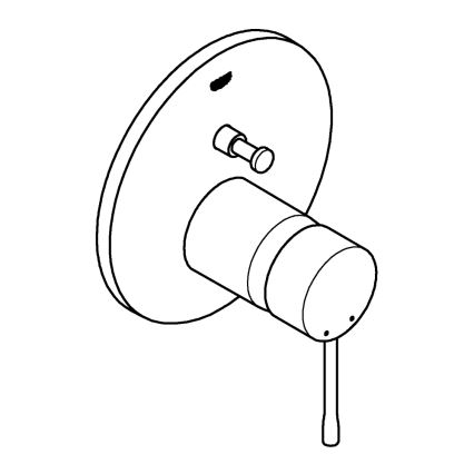 GROHE 24058DC1 - Inbouw-douchekraan ESSENCE, RVS