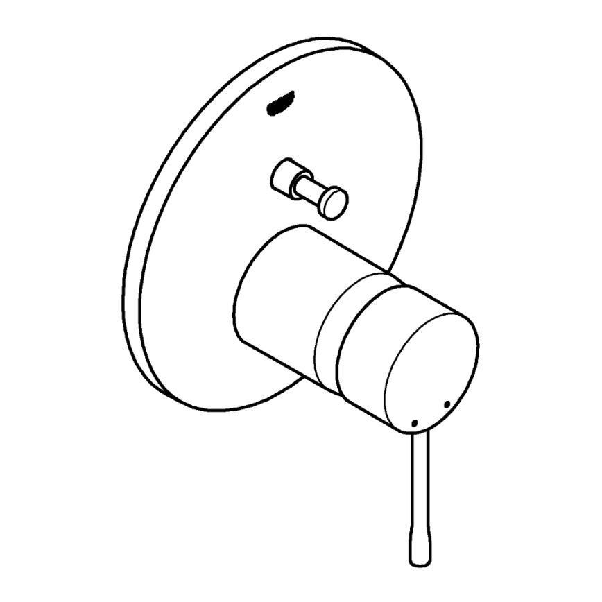 GROHE 24058DC1 - Inbouw-douchekraan ESSENCE, RVS