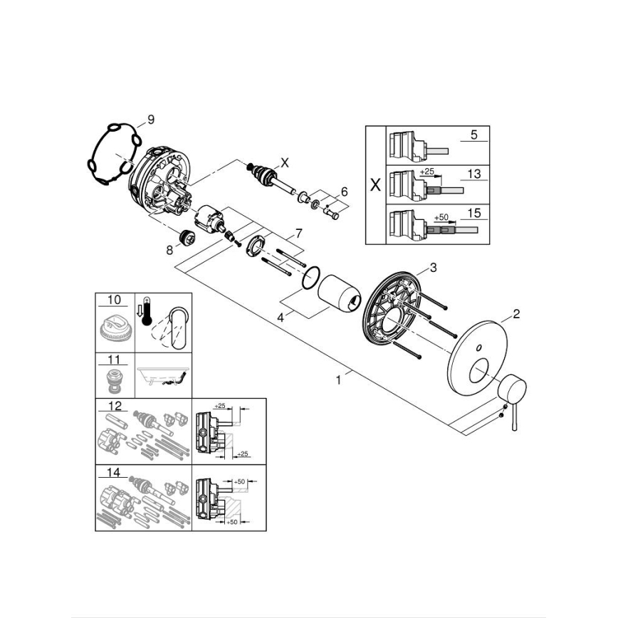 GROHE 24058GL1 - Kraan ESSENCE goud