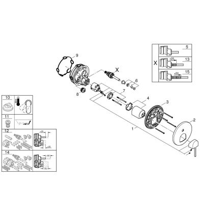 GROHE 24060003 - PLUS-mengkraan, glanzend chroom