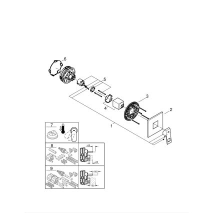 GROHE 24061000 - Douchemengkraan EUROCUBE glanzend chroom