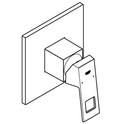 GROHE 24061000 - Douchemengkraan EUROCUBE glanzend chroom