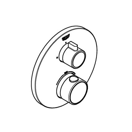 GROHE 24075000 - Thermostatische douchekraan GROHTHERM glanzend chroom