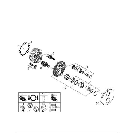 GROHE 24076000 - GROHTHERM thermostatische douchemengkraan, glanzend chroom