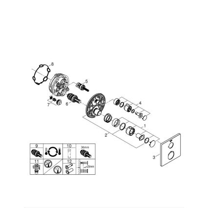 GROHE 24078000 - Thermostatische douchemengkraan GROHTHERM glanzend chroom