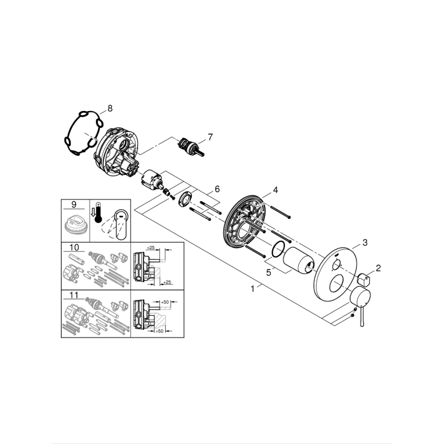 GROHE 24092AL1 - ESSENCE mengkraan grafiet