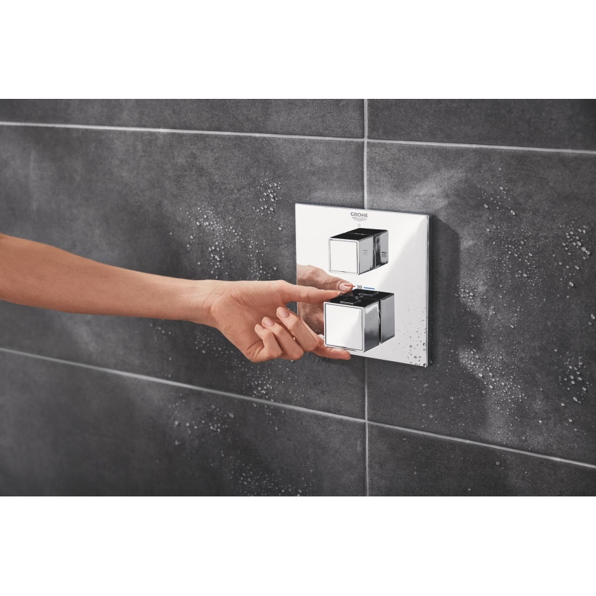GROHE 24154000 - Thermostatische mengkraan GROHTHERM CUBE glanzend chroom