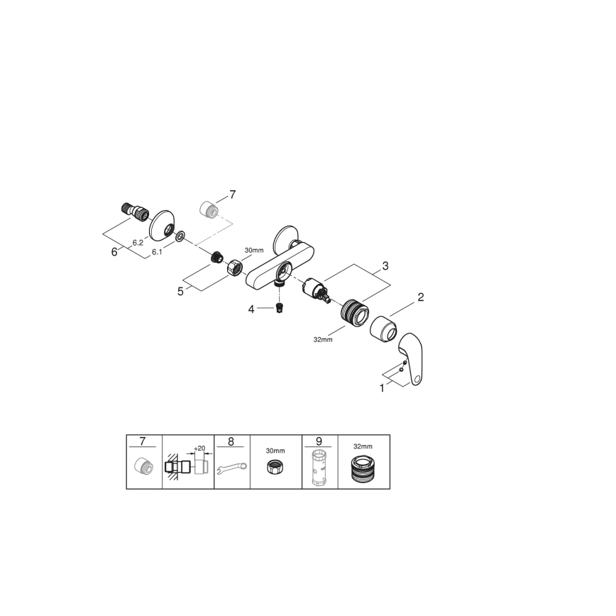 GROHE 24333001 - Douchekraan SWIFT DN 15 glanzend chroom