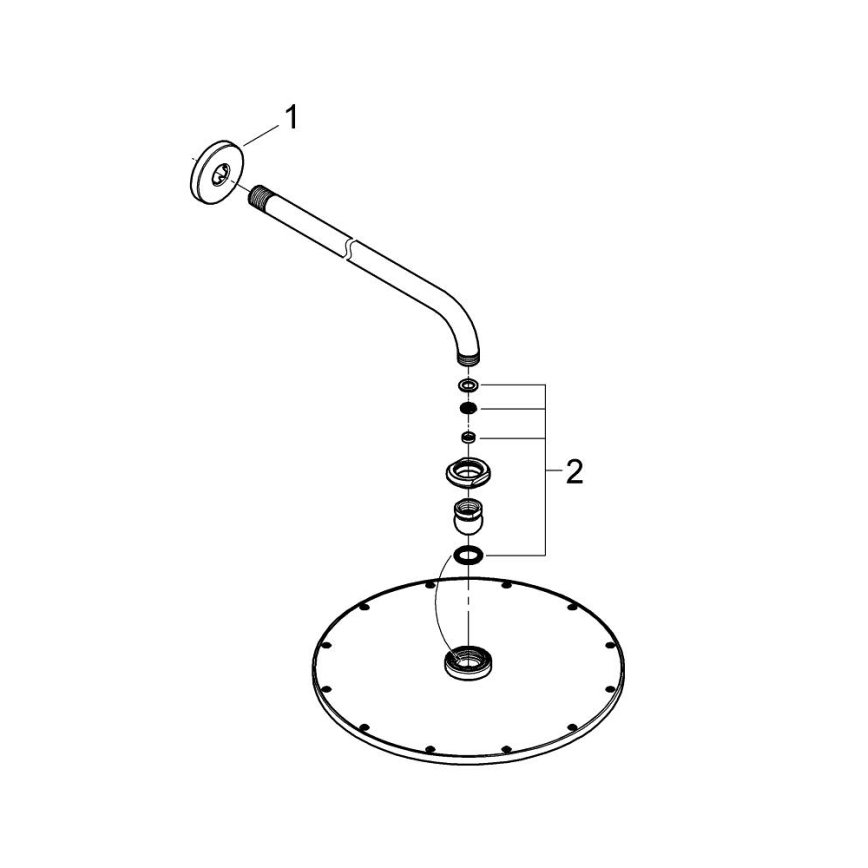 GROHE 26066GN0 - Regendouche RAINSHOWER COSMOPOLITAN 310 380 mm goud