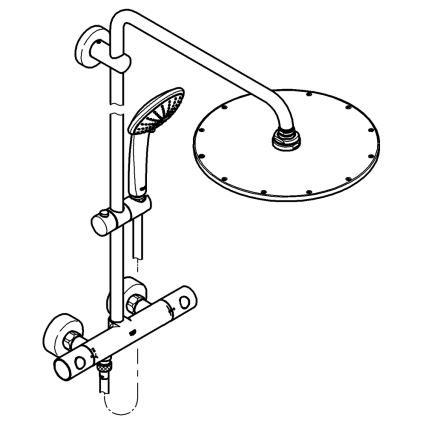 GROHE 26075DA0 - Douchesysteem EUPHORIA 310 brons