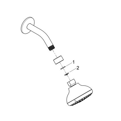 GROHE 26088001 - Hoofddouche TEMPESTA 100, 100 mm, glanzend chroom