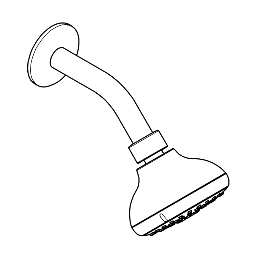 GROHE 26088001 - Hoofddouche TEMPESTA 100, 100 mm, glanzend chroom