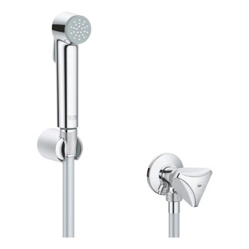 GROHE 26357000 - Wandset met hoekstopkraan, glanzend chroom