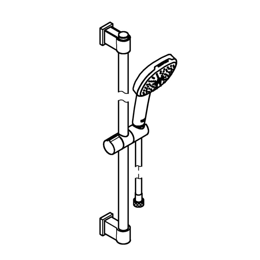 GROHE 2639810E - Doucheset VITALIO COMFORT 110 600 mm glanzend chroom