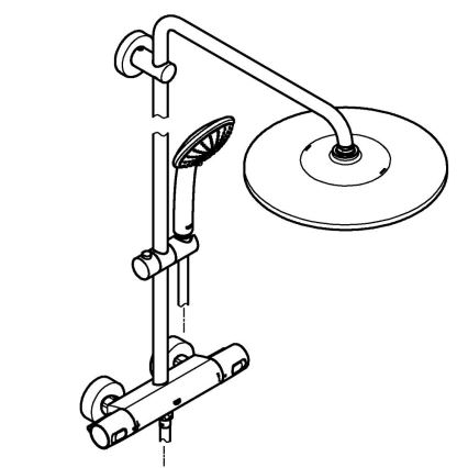 GROHE 26400001 - Douchesysteem VITALIO JOY SYSTEM 310 450 mm glanzend chroom