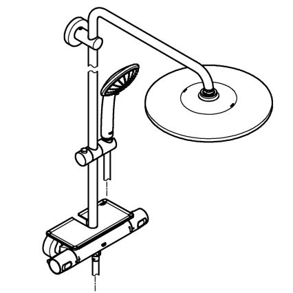 GROHE 26401001 - Douchesysteem VITALIO JOY SYSTEM 310 glanzend chroom