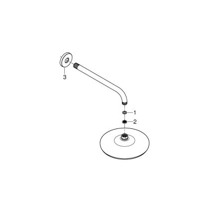 GROHE 26412000 - Hoofddouche TEMPESTA 210 286 mm glanzend chroom