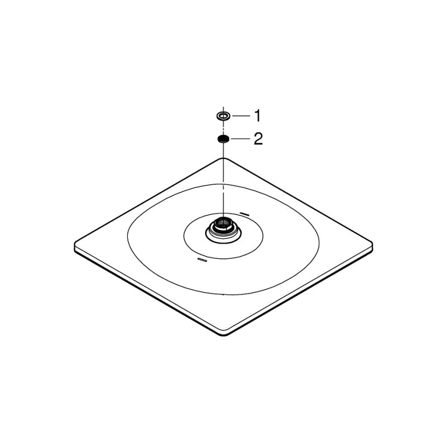 GROHE 26568000 - Hoofddouche RAINSHOWER MONO 310 CUBE 310 × 310 mm chroom